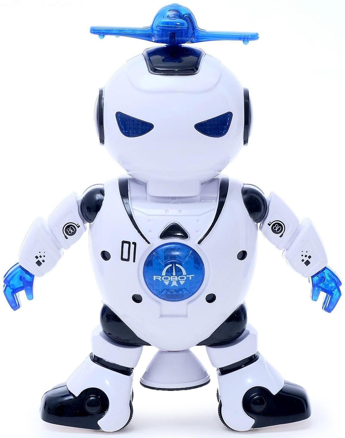 Робот «Танцор», ездит, произвольное движение, световые и звуковые эффекты, работает от батареек