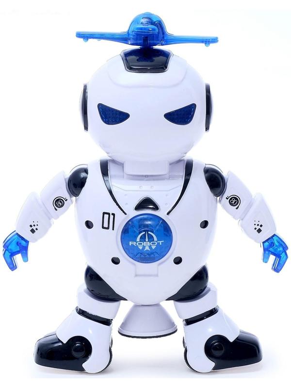 Робот «Танцор», ездит, произвольное движение, световые и звуковые эффекты, работает от батареек