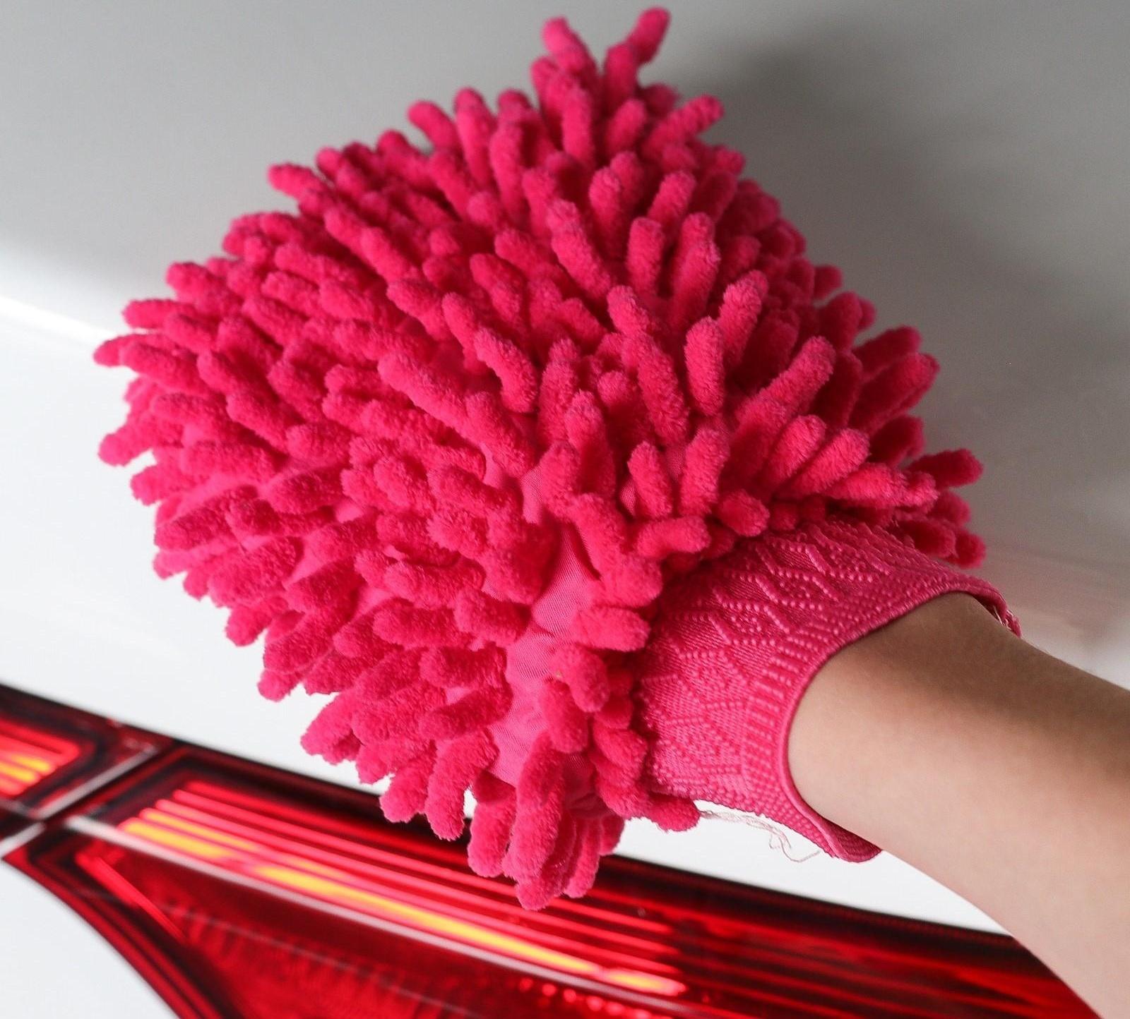 Варежка для уборки авто TORSO, двухсторонняя, 17×13.5 см, микс