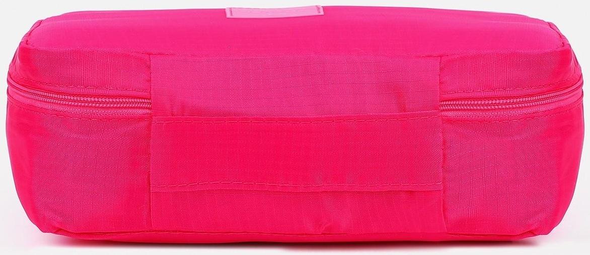Косметичка на молнии, цвет малиновый