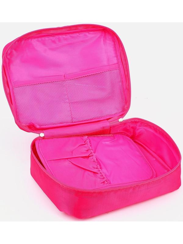 Косметичка на молнии, цвет малиновый