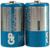Батарейка солевая GP PowerPlus Heavy Duty, D, R20-2S, 1.5В, спайка, 2 шт.