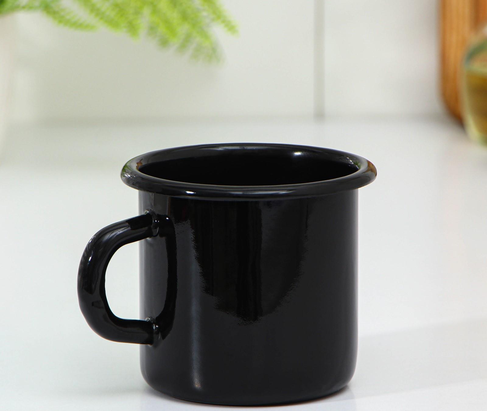 Кружка, 380 мл, цвет чёрный