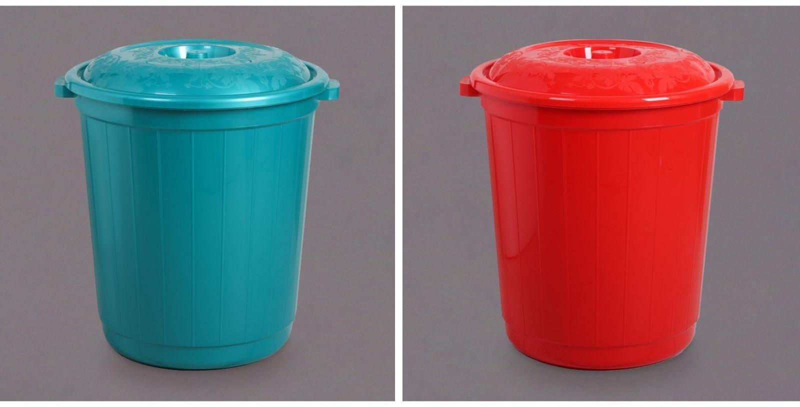 Бак пищевой, 80 л, с крышкой, цвет МИКС