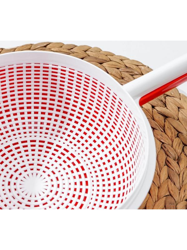 Сыродельница, d=24 см, цвет красный