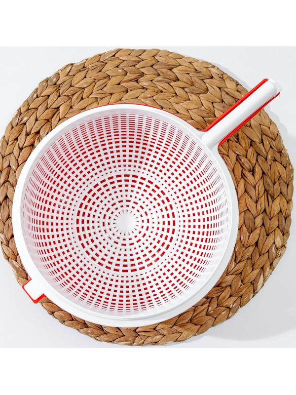 Сыродельница, d=24 см, цвет красный