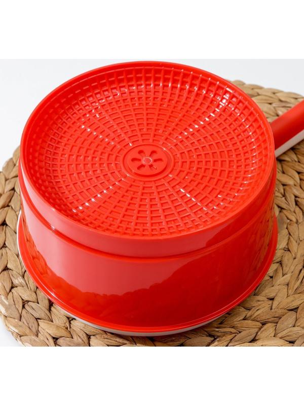 Сыродельница, d=24 см, цвет красный