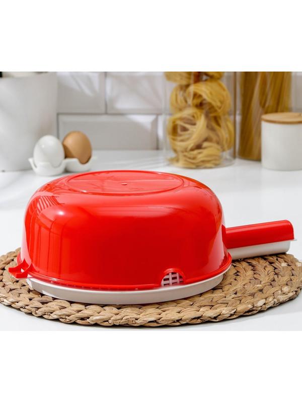 Сыродельница, d=24 см, цвет красный