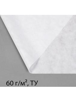 Материал укрывной, 10 × 1,6 м, плотность 60 г/м², с УФ-стабилизатором, белый, Greengo, Эконом 20%