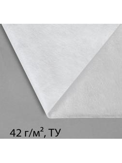 Материал укрывной, 5 × 1.6 м, плотность 42 г/м², с УФ-стабилизатором, белый, Greengo, Эконом 20%