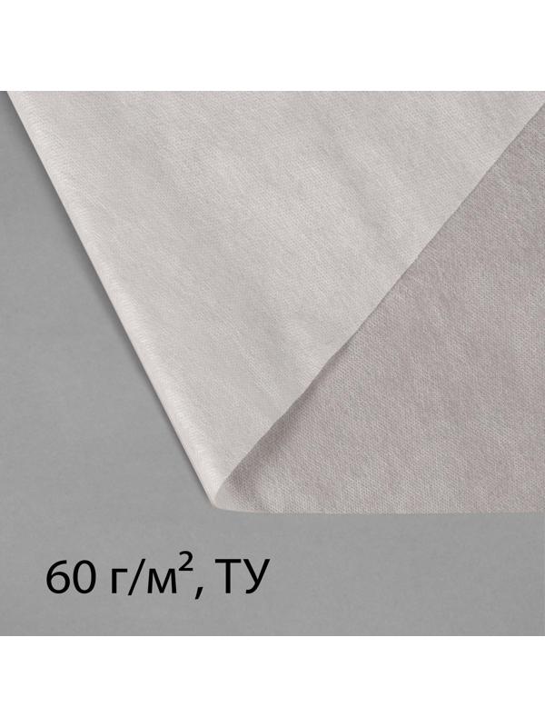 Материал укрывной, 10 × 3.2 м, плотность 60 г/м², с УФ-стабилизатором, белый, Greengo, Эконом 20 %