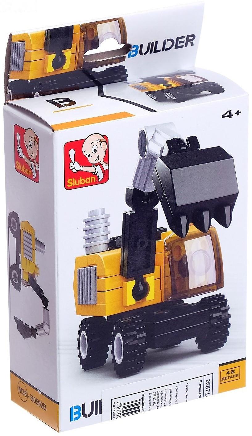 Конструктор «Строительная техника», 4 вида, МИКС