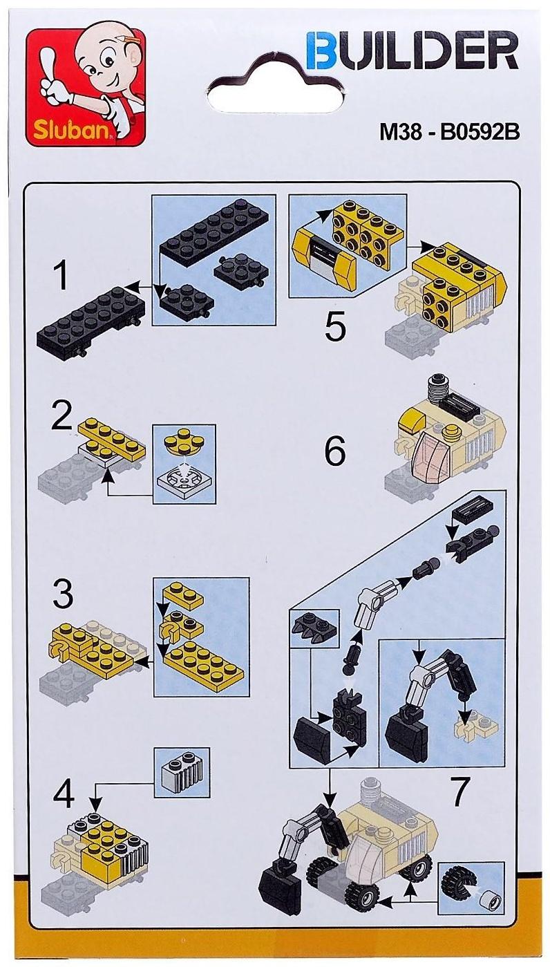 Конструктор «Строительная техника», 4 вида, МИКС