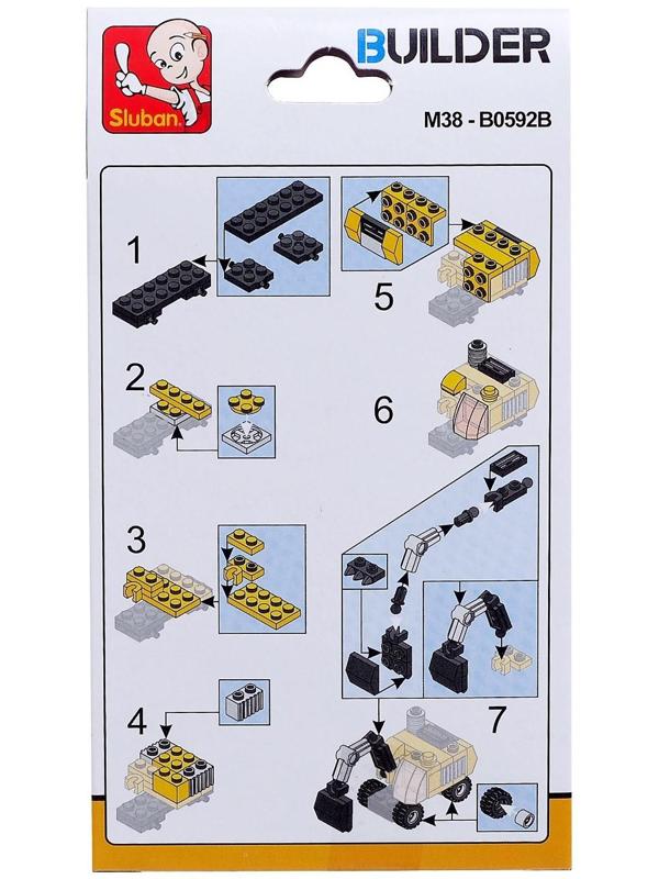 Конструктор «Строительная техника», 4 вида, МИКС