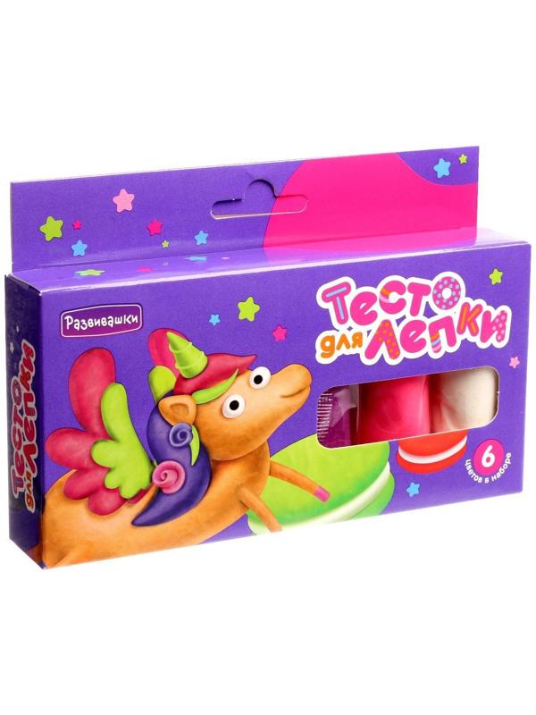 Тесто для лепки в коробке, 6 цветов, 150 г