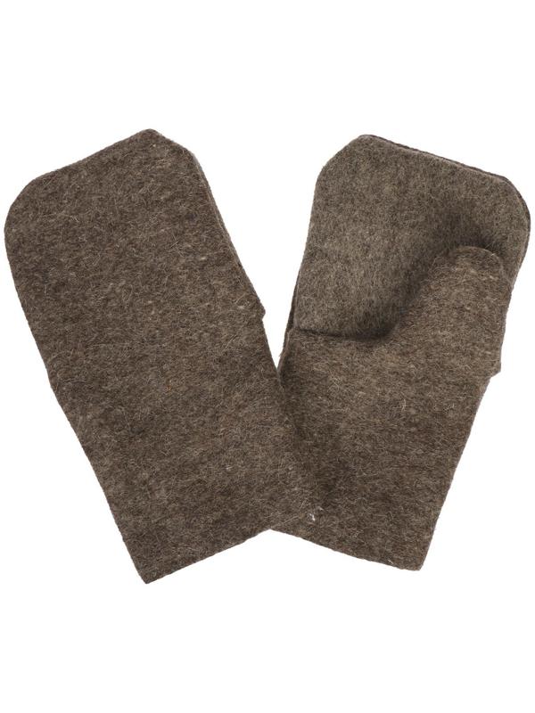 Рукавицы, сукно, брезентовый наладонник, коричневые