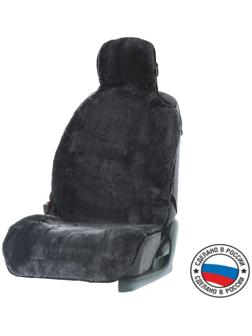 Накидка на сиденье, натуральная шерсть, серая