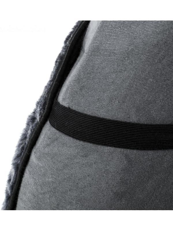 Накидка на сиденье, натуральная шерсть, серая