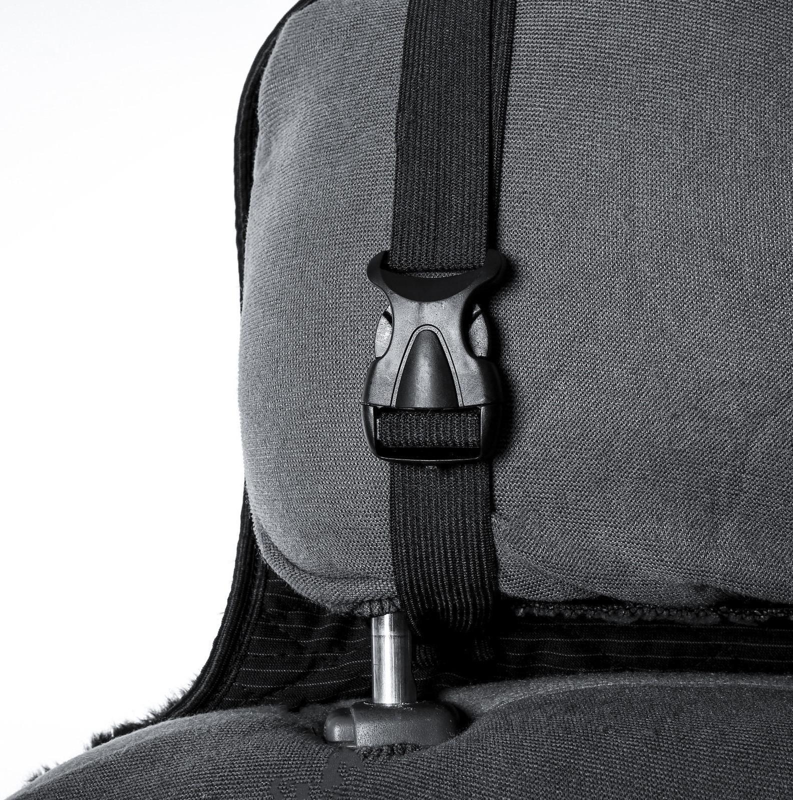 Накидка на сиденье, натуральная шерсть, черная