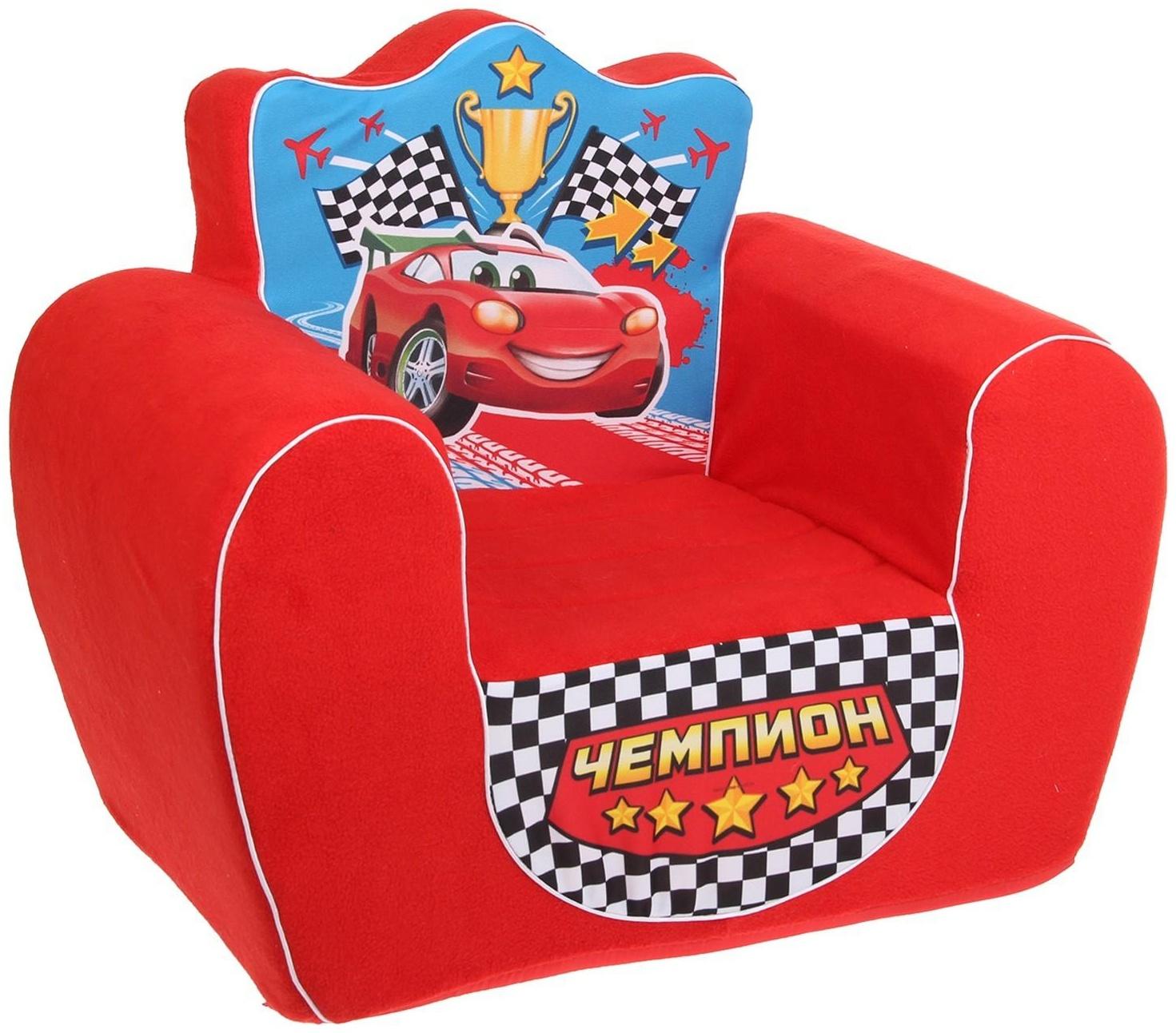 Мягкая игрушка-кресло «Чемпион», цвет красный