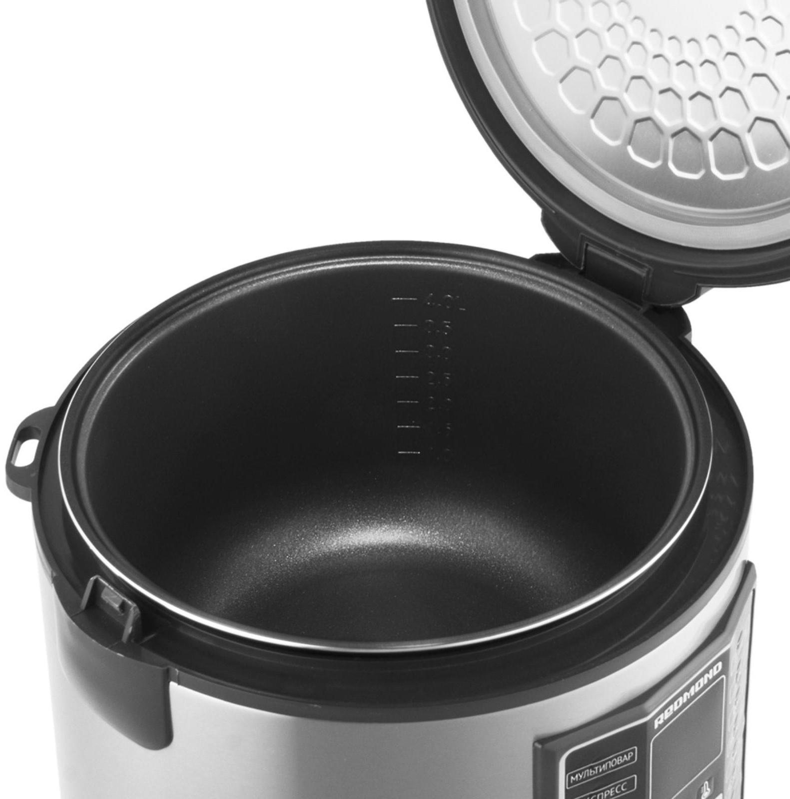 Мультиварка Redmond RMC-M252, 5 л, 860 Вт, серебристый