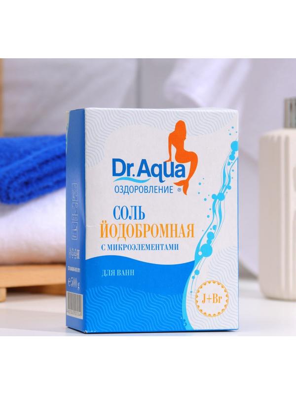 Соль морская для ванн Dr. Aqua, природная, йодобромная, 500 г