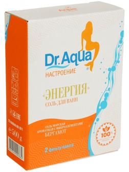 Соль морская Dr. Aqua ароматная  Бергамот  «Энергия», 500 гр