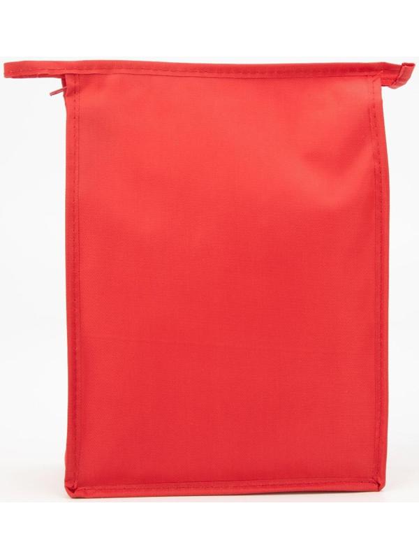 Косметичка на молнии, цвет красный