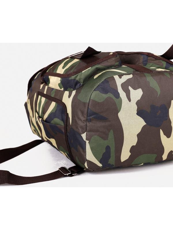 Рюкзак туристический, 55 л, отдел на шнурке, 3 наружных кармана, цвет хаки