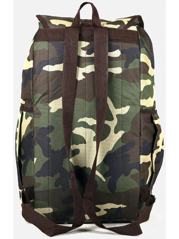 Рюкзак туристический, 55 л, отдел на шнурке, 3 наружных кармана, цвет хаки
