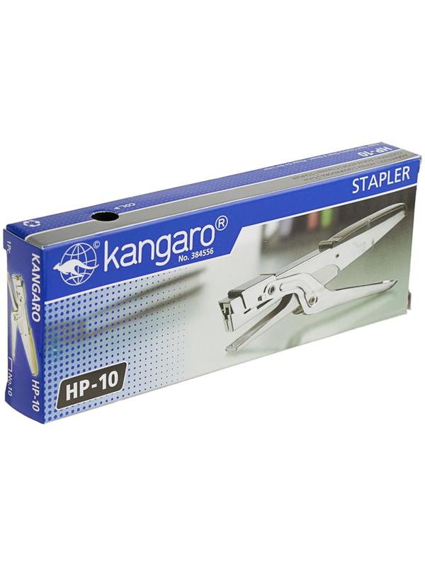 Степлер Kangaro HP-10 №10, до 20 листов, для сшивания на весу, стальной, микс