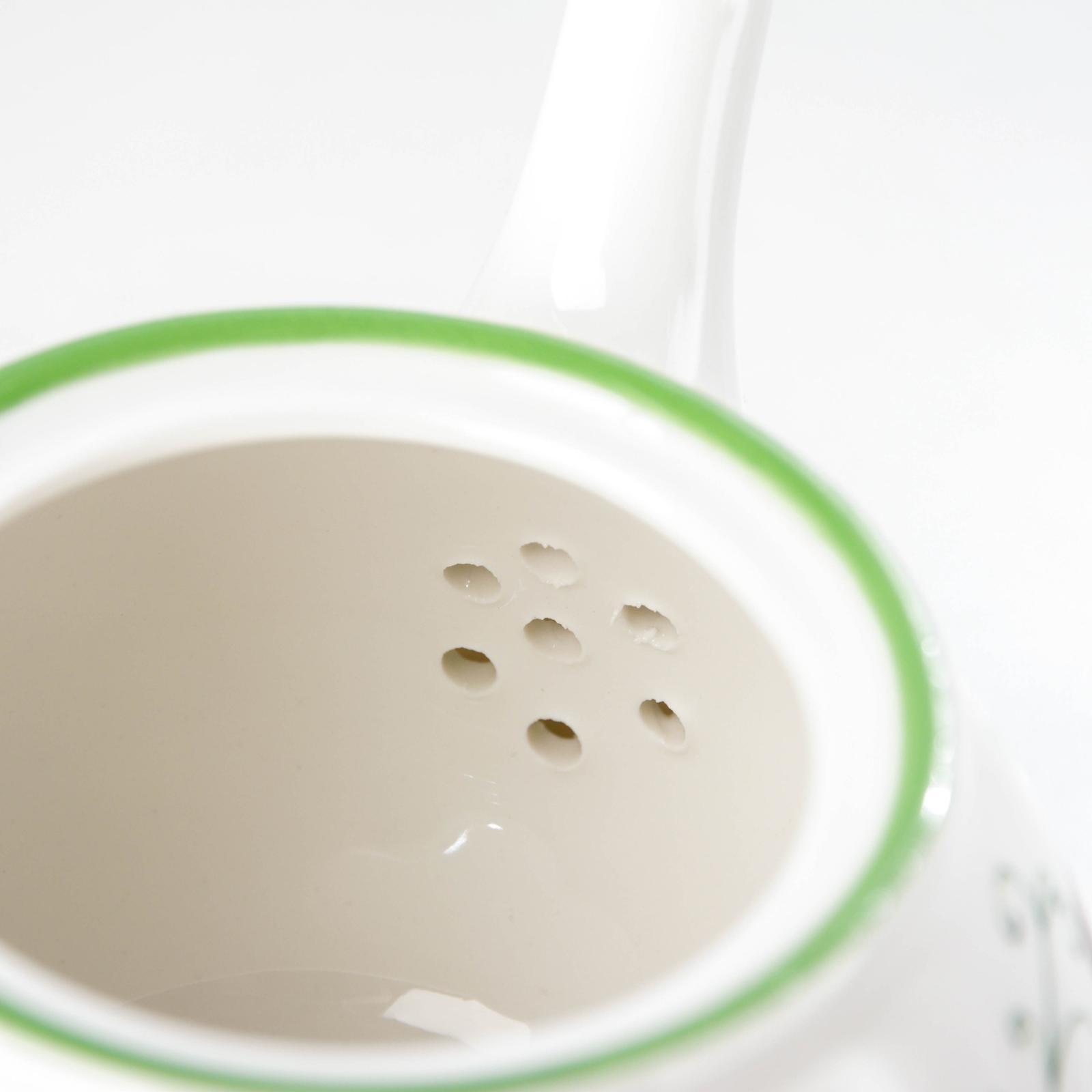 Чайник фарфоровый заварочный Доляна «Зелёный сад», 1 л, 21×13,5×14 см