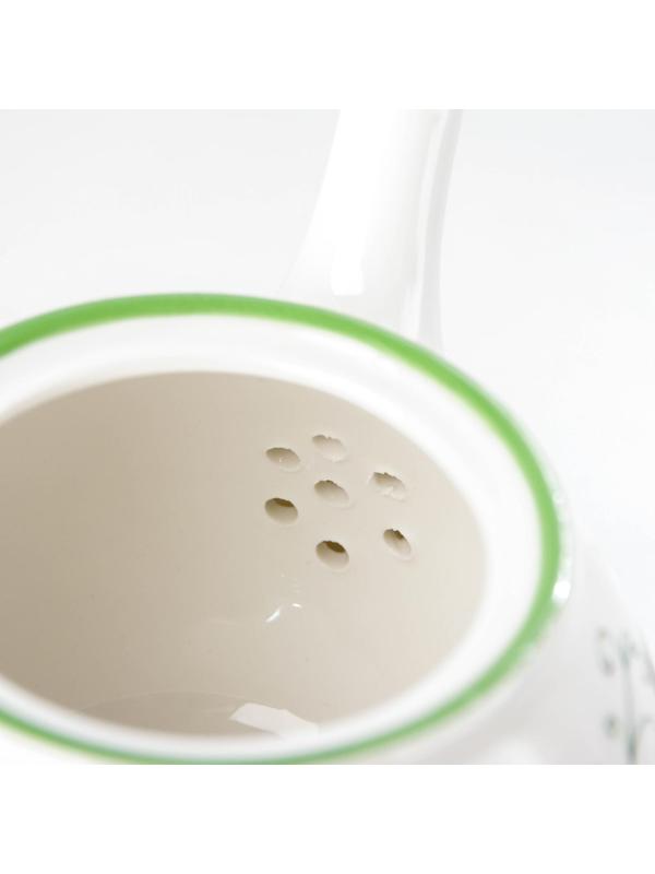 Чайник фарфоровый заварочный Доляна «Зелёный сад», 1 л, 21×13,5×14 см