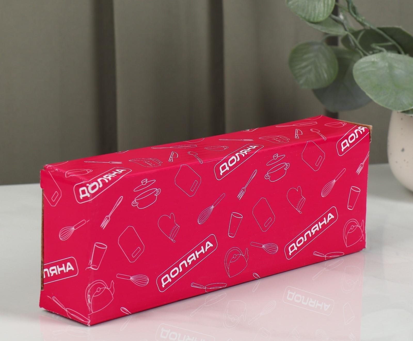 Подставка керамическая под ложку Доляна «Зелёный сад», 21,5×7,5 см