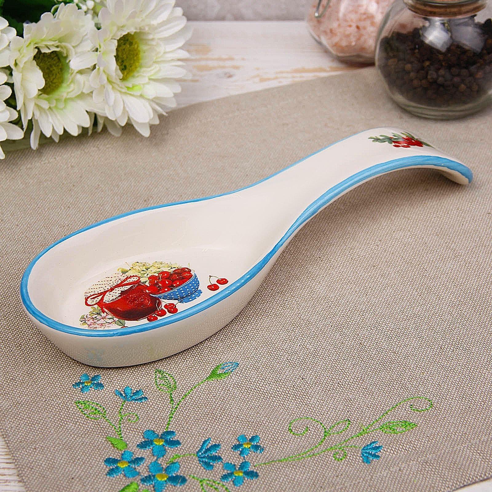 Подставка под ложку Доляна «Вишнёвое варенье», 21,5×7,5 см