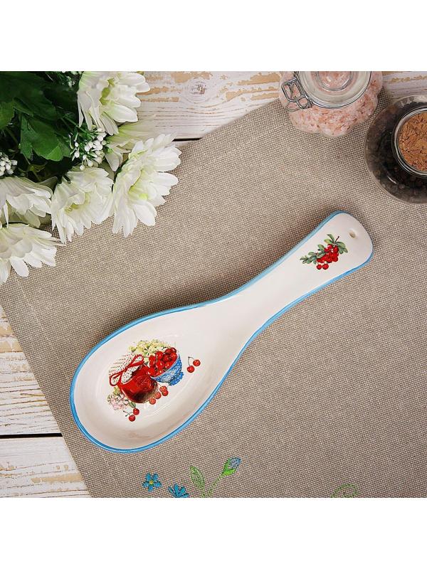 Подставка под ложку Доляна «Вишнёвое варенье», 21,5×7,5 см