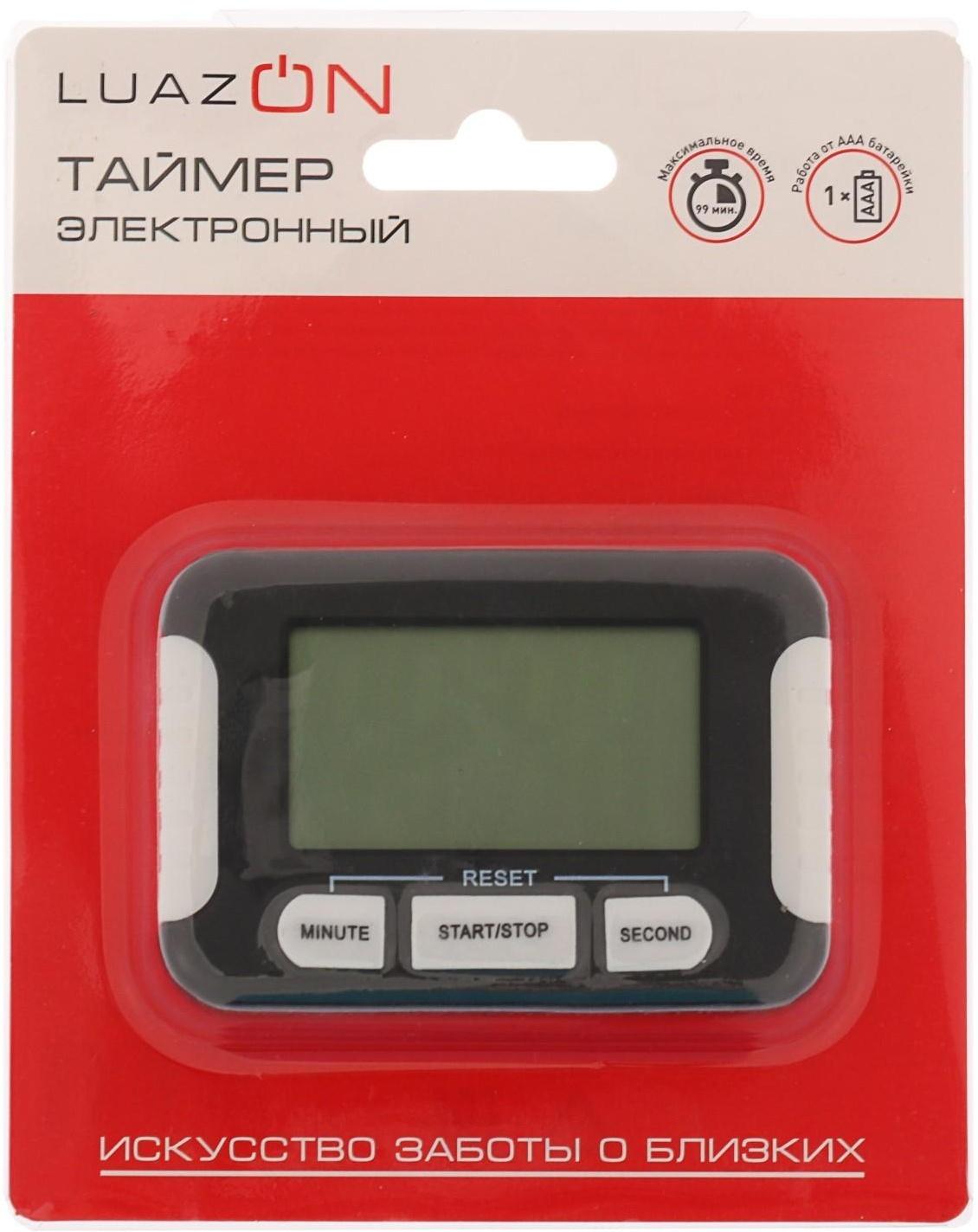 Таймер Luazon LC107, электронный, черный