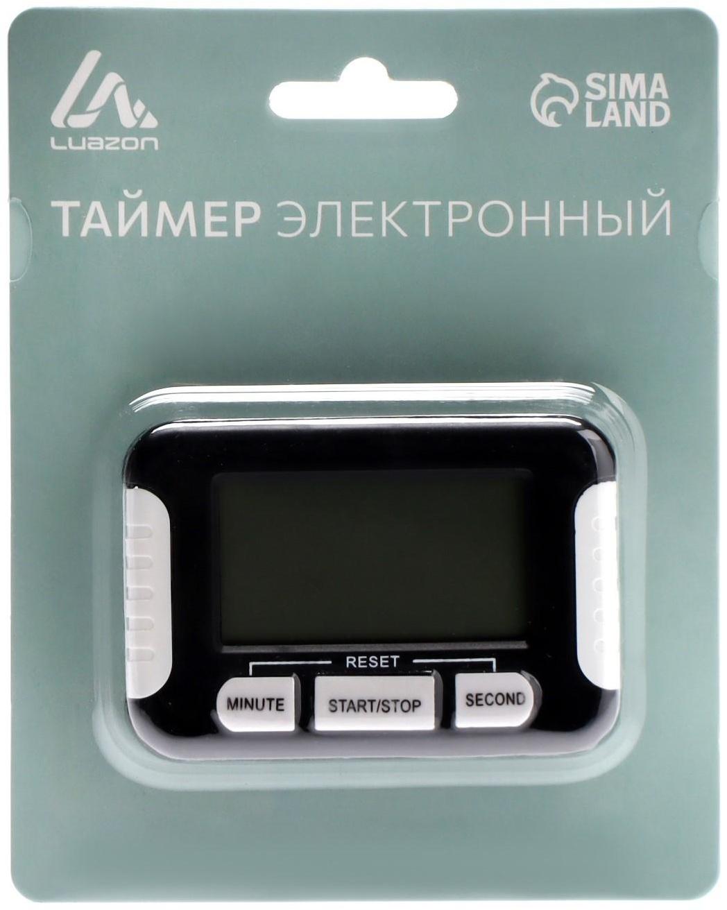 Таймер Luazon LC107, электронный, черный