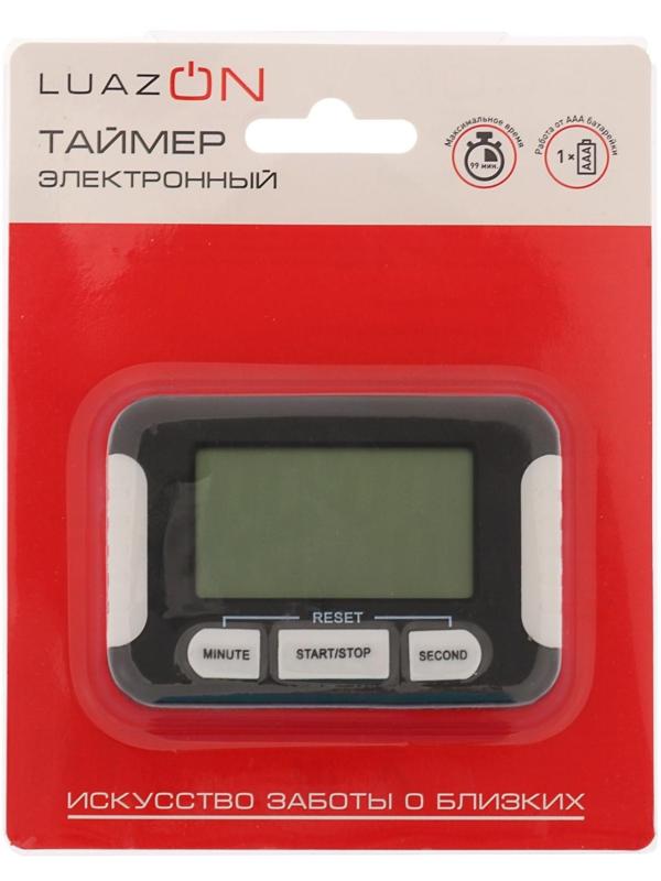 Таймер Luazon LC107, электронный, черный
