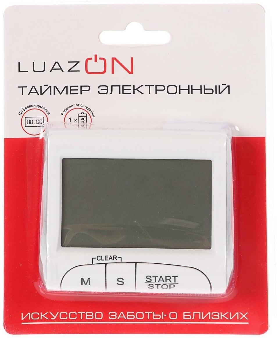 Таймер LuazON LTB-02, электронный, белый