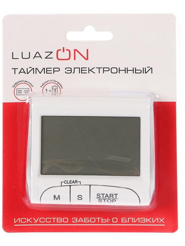 Таймер LuazON LTB-02, электронный, белый