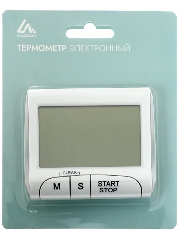 Таймер LuazON LTB-02, электронный, белый