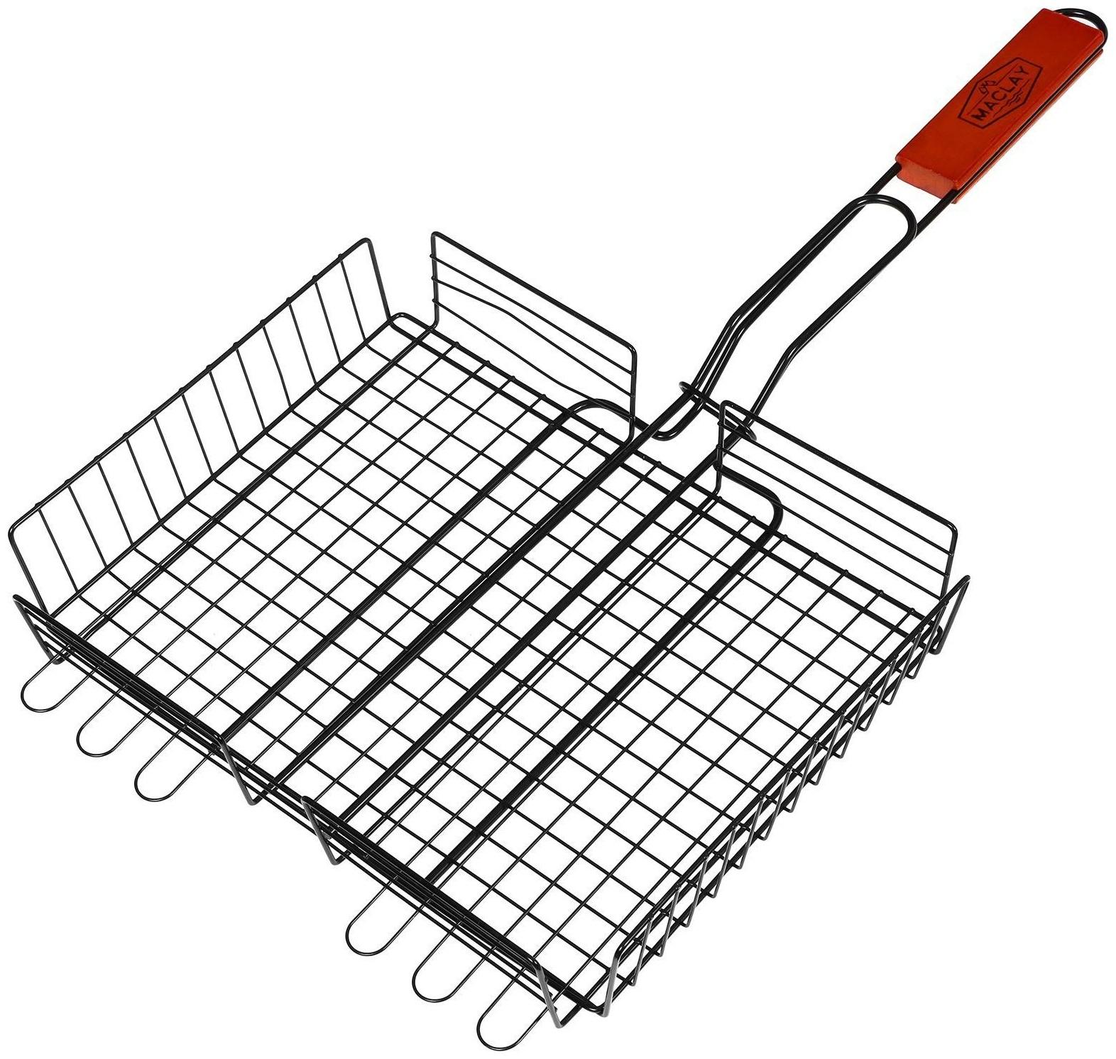 Решётка-гриль для мяса Maclay Premium, хромированная сталь, размер 57 x 31 см, рабочая поверхность 31 x 28 см