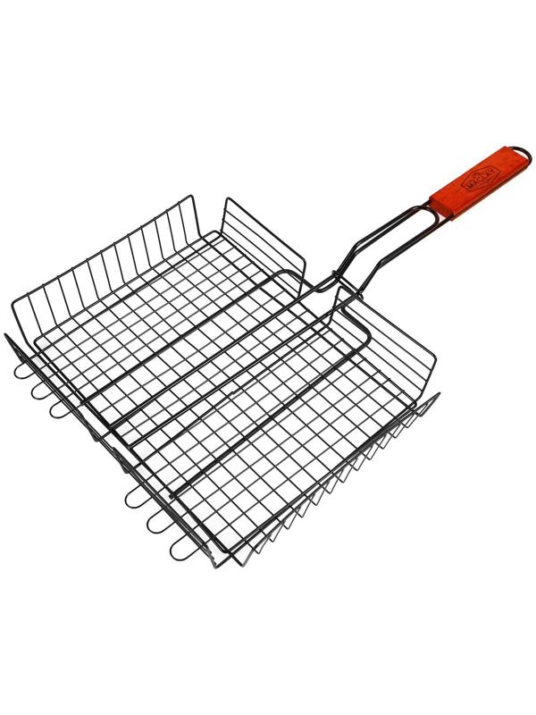Решётка-гриль для мяса Maclay Premium, хромированная сталь, размер 57 x 31 см, рабочая поверхность 31 x 28 см