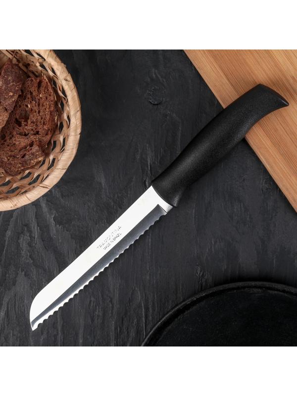 Нож кухонный для хлеба Athus, лезвие 17,5 см, сталь AISI 420