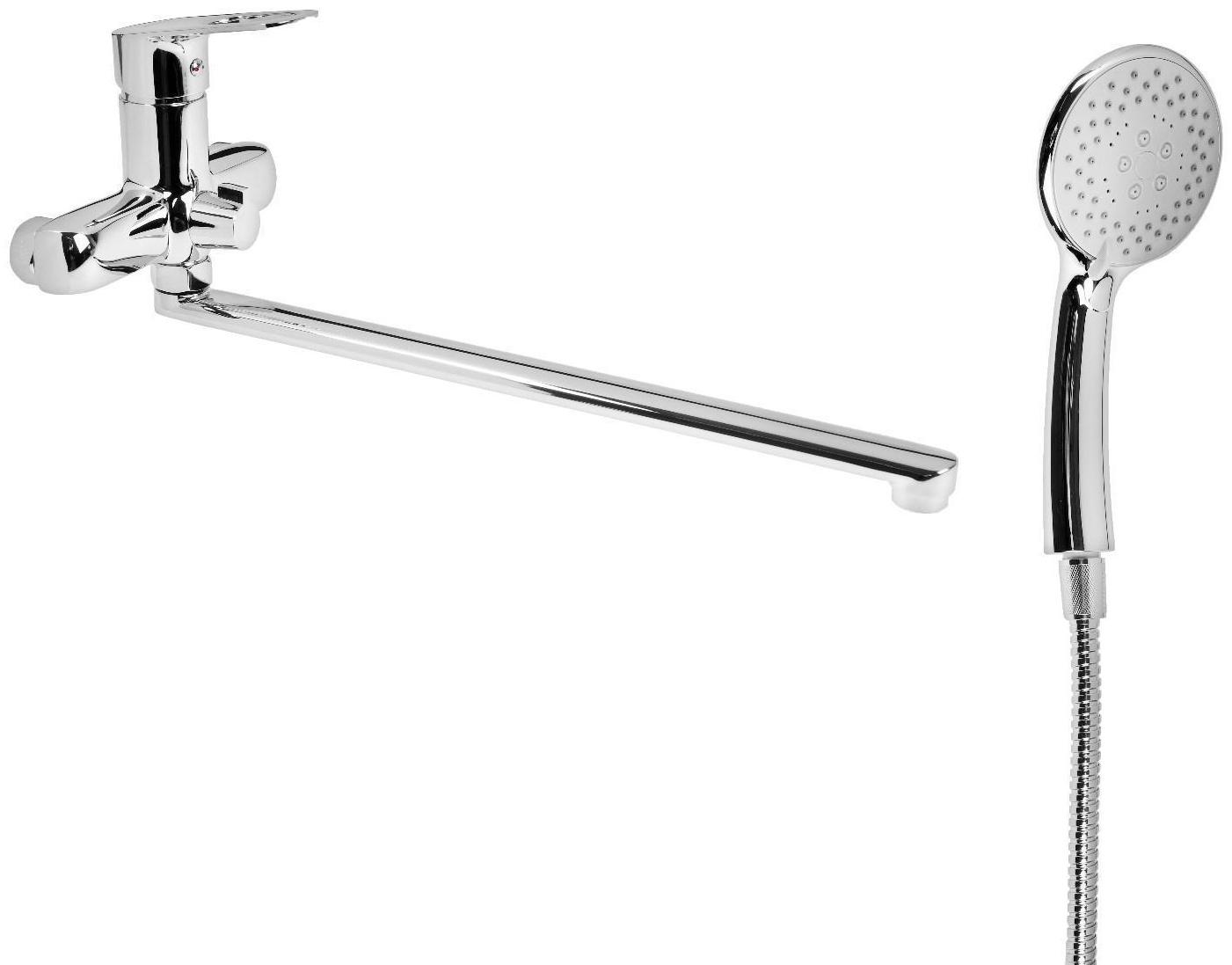 Cмеситель для ванны Accoona A7117, однорычажный, латунь, хром