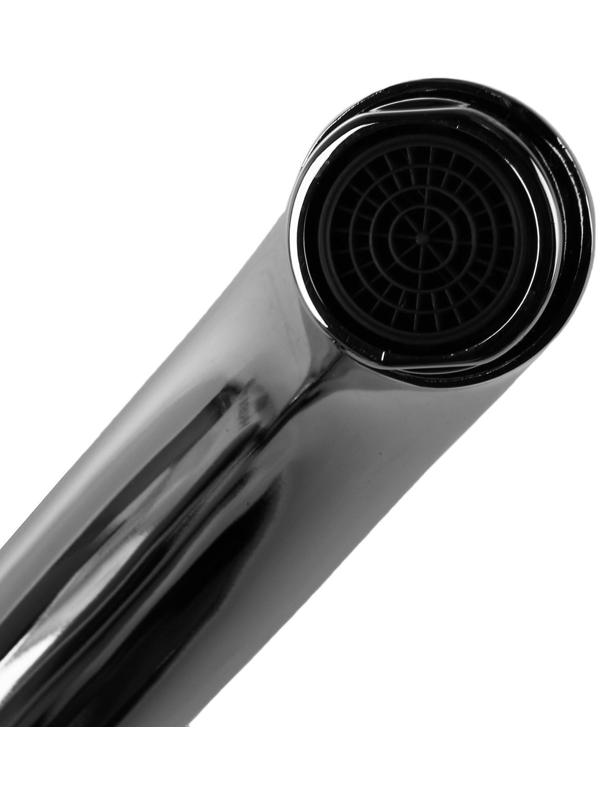 Cмеситель для кухни Accoona A4040, однорычажный, с гайкой, силумин, хром