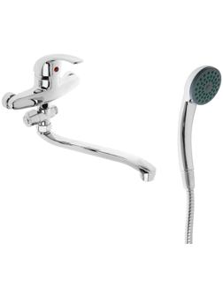 Cмеситель для ванны Accoona A7043, однорычажный, силумин, хром