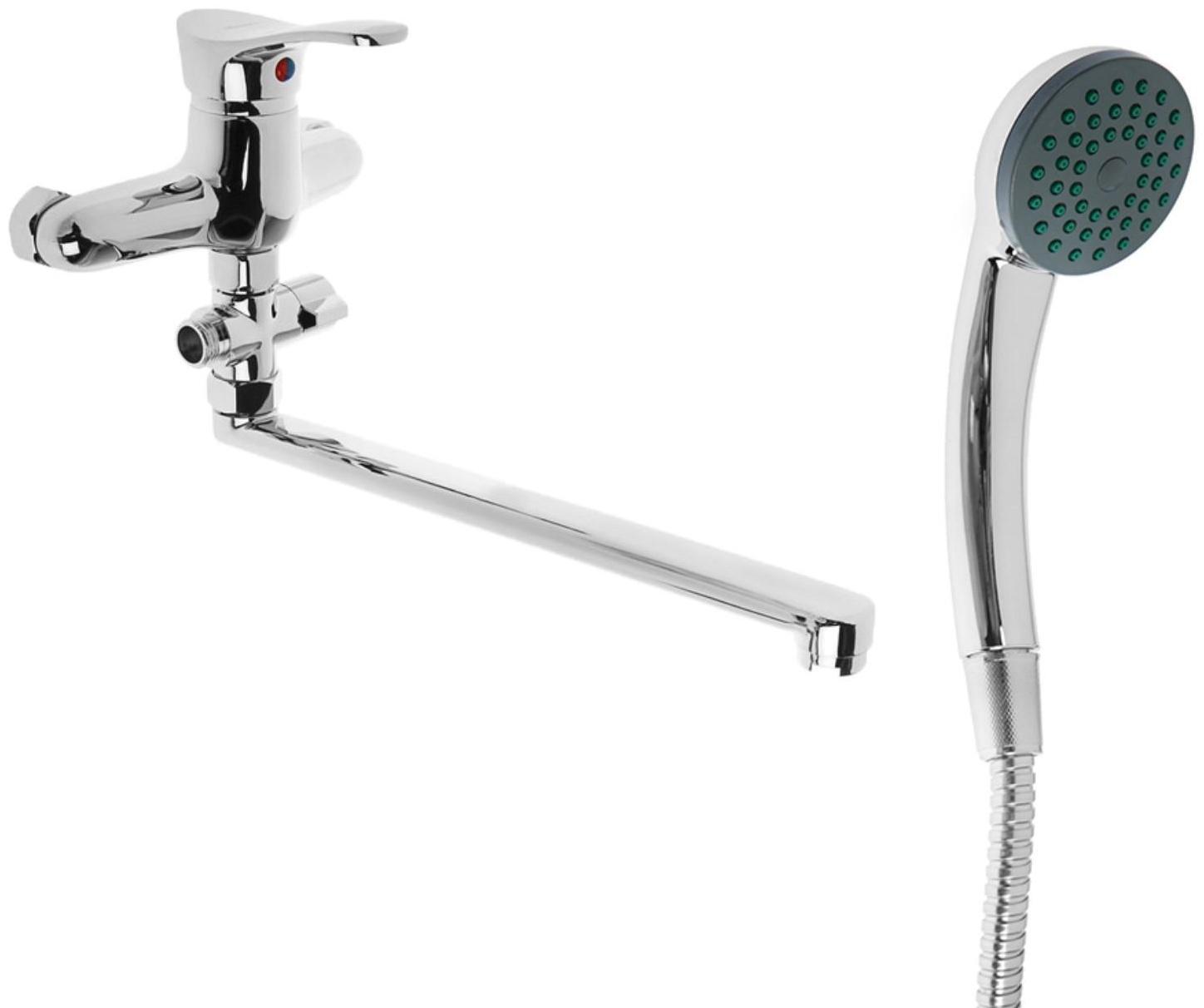 Cмеситель для ванны Accoona A7051, однорычажный, латунь, хром