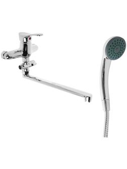 Cмеситель для ванны Accoona A7051, однорычажный, латунь, хром